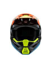 Alpinestars - 2025 SM3 Youth Fray Black Orange Yellow Glossy MX Helmet