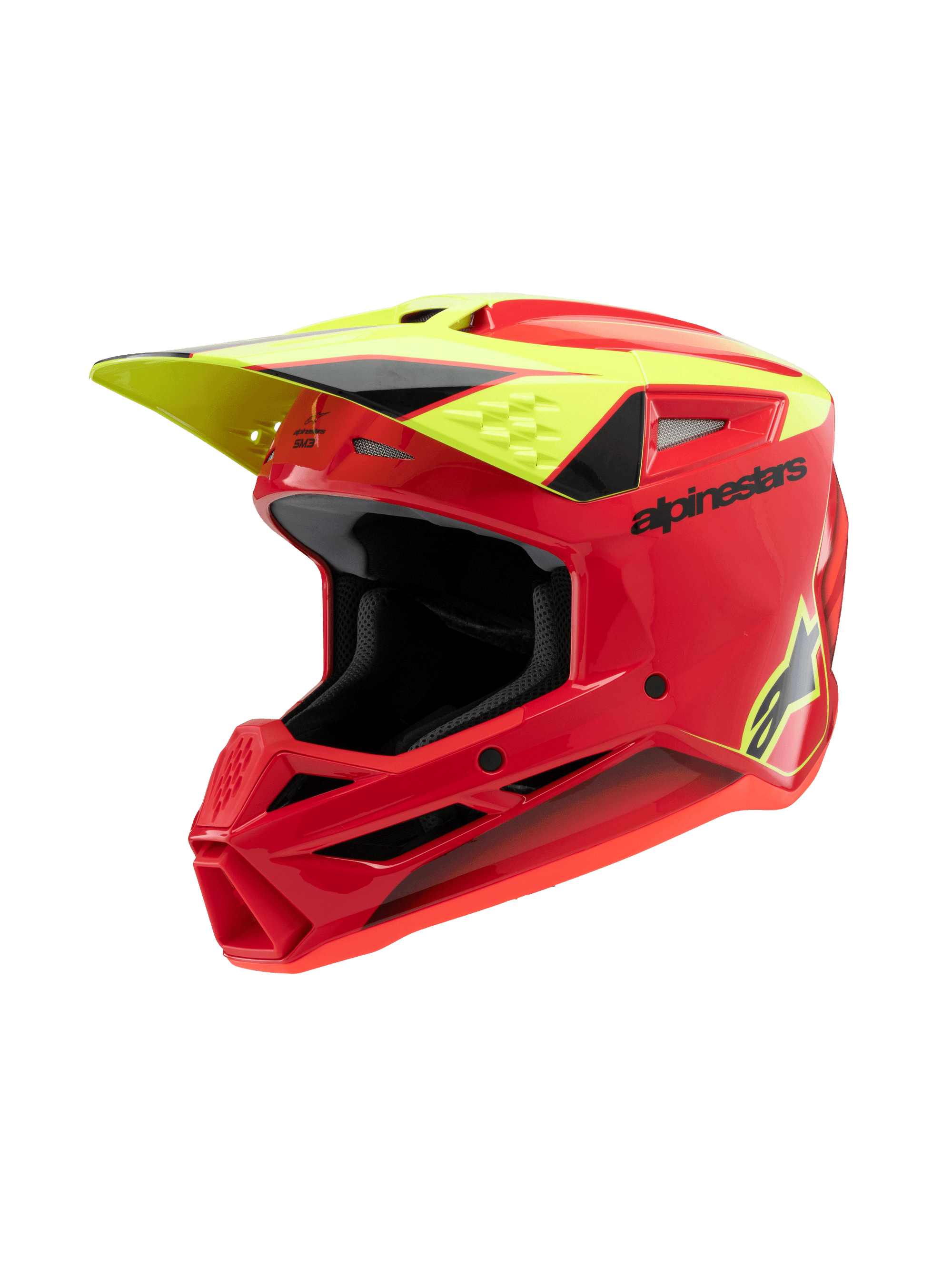 Alpinestars - 2025 SM3 Youth Fray Red Yellow Black MX Helmet