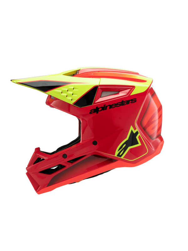 Alpinestars - 2025 SM3 Youth Fray Red Yellow Black MX Helmet
