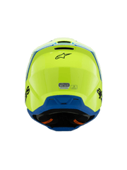 Alpinestars - 2025 SM3 Youth Radium Yellow Black Blue Glossy MX Helmet