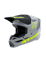 Alpinestars - 2025 SM3 Youth Radium Grey Black Yellow Matt MX Helmet