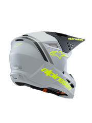 Alpinestars - 2025 SM3 Youth Radium Grey Black Yellow Matt MX Helmet