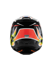 Alpinestars - 2025 SM3 Youth Wurx Black Yellow-Fluro Blue Red Glossy MX Helmet