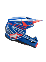 Alpinestars - 2025 SM3 Youth Wurx Blue Red White Black Glossy MX Helmet