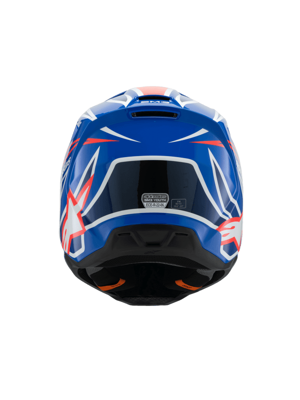 Alpinestars - 2025 SM3 Youth Wurx Blue Red White Black Glossy MX Helmet