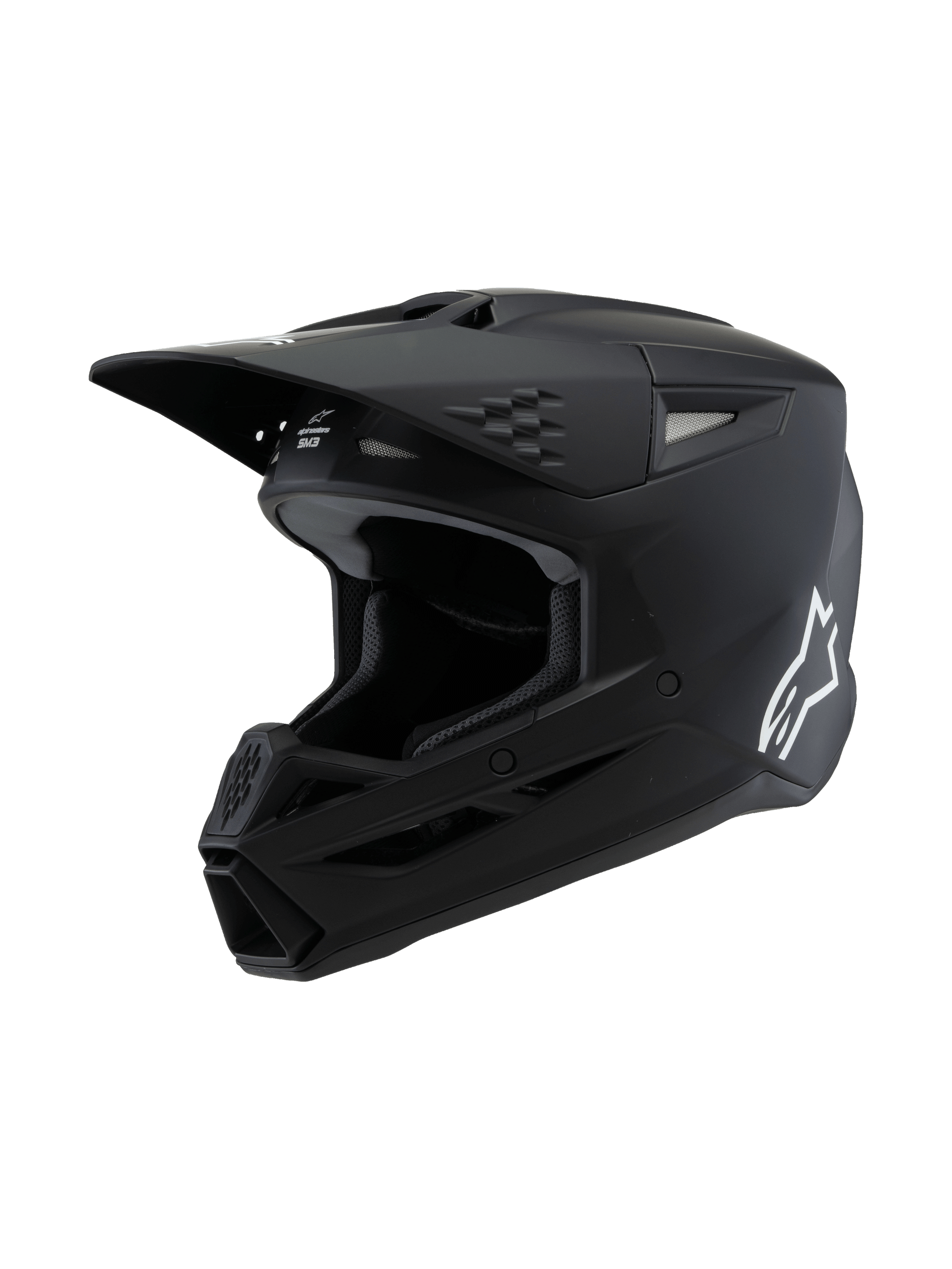 Alpinestars - 2025 SM3 Youth Solid Black Matt MX Helmet