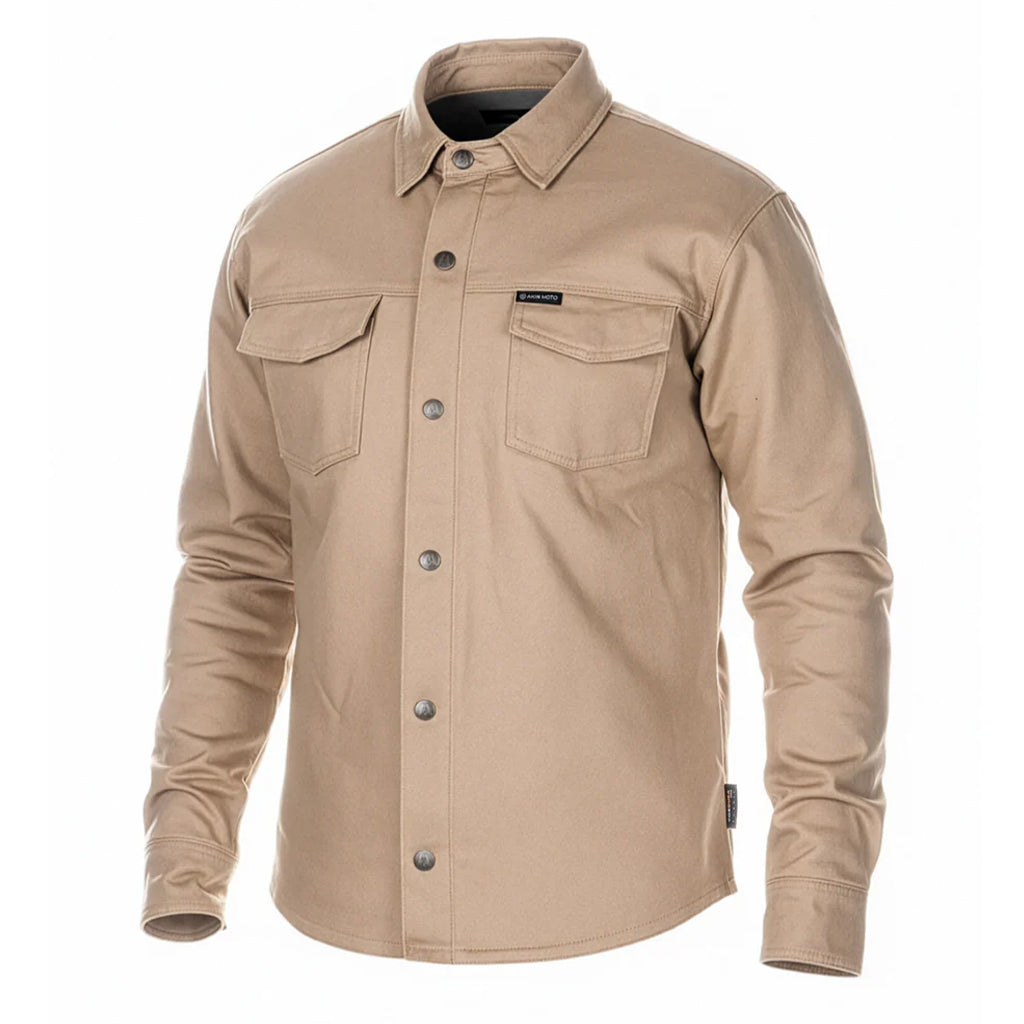 Akin Moto - Trusty 2.0 Khaki Motorcycle Shirt