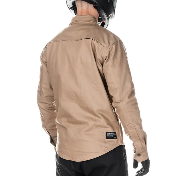Akin Moto - Trusty 2.0 Khaki Motorcycle Shirt