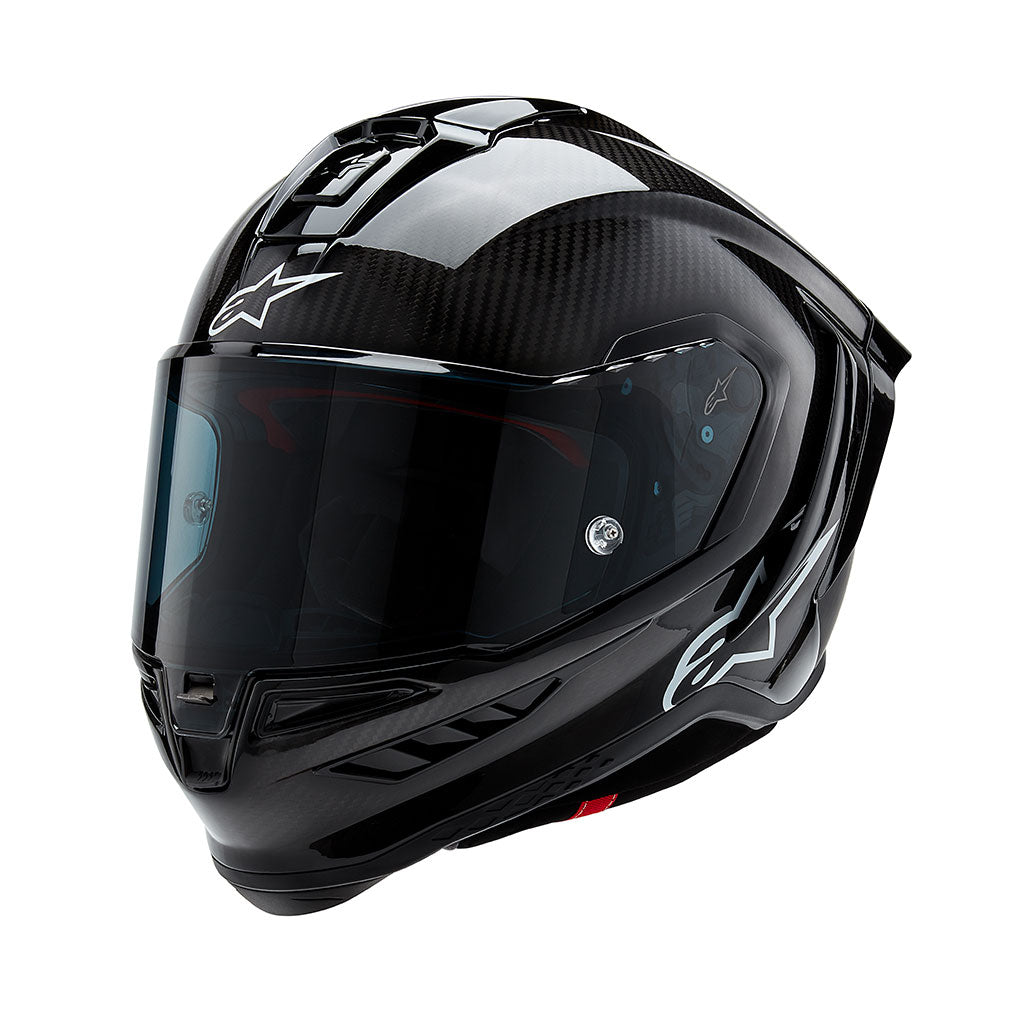 Alpinestars - Supertech SR10 Solid Black Carbon Helmet – AMA Warehouse