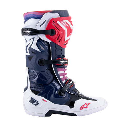 Alpinestars - Tech 10 White/Blue/Red Supervented MX Boots