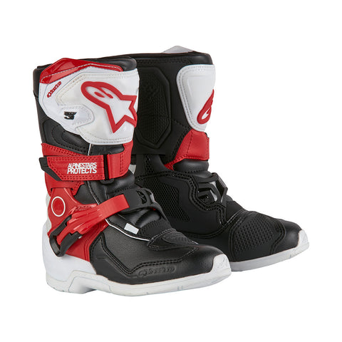 Alpinestars - Tech 3s Black/White/Red Kids MX Boots