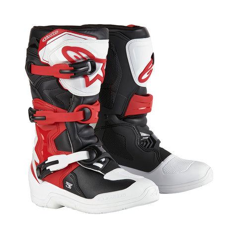 Alpinestars - Tech 3s V2 Black/White/Red Youth MX Boots