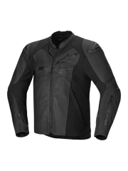 Alpinestars - Faster V3 Black/Black Air Leather Jacket