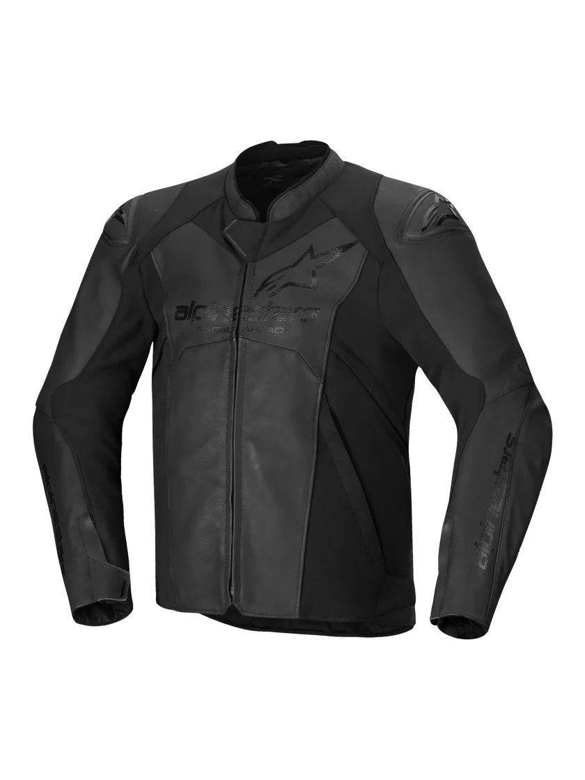 Alpinestars - Faster V3 Black/Black Air Leather Jacket