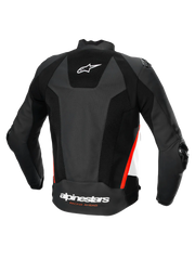 Alpinestars - Faster V3 Black/Red Air Leather Jacket