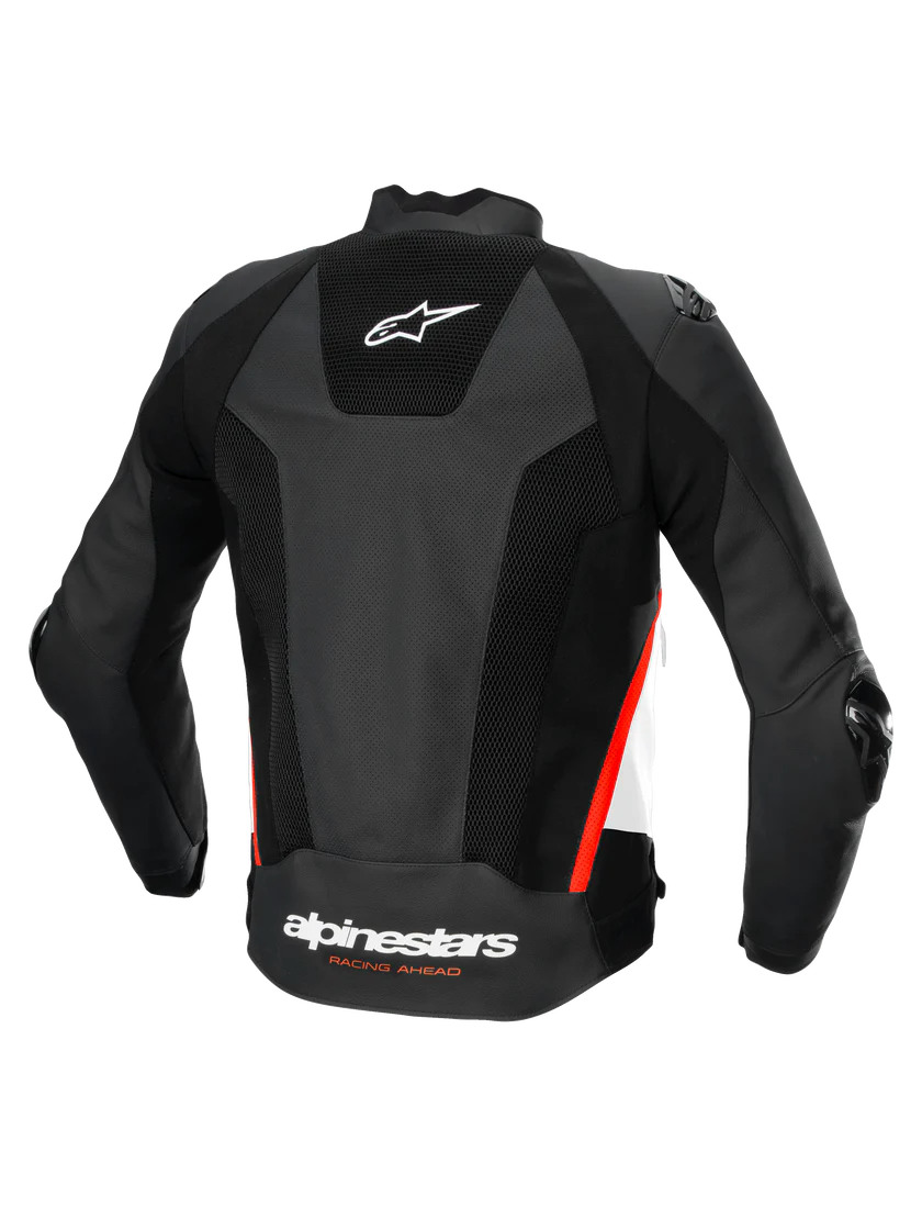 Alpinestars - Faster V3 Black/Red Air Leather Jacket