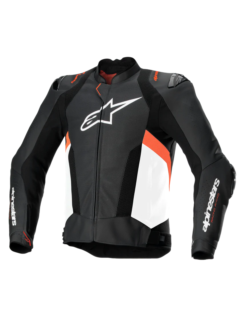 Alpinestars - Faster V3 Black/Red Air Leather Jacket