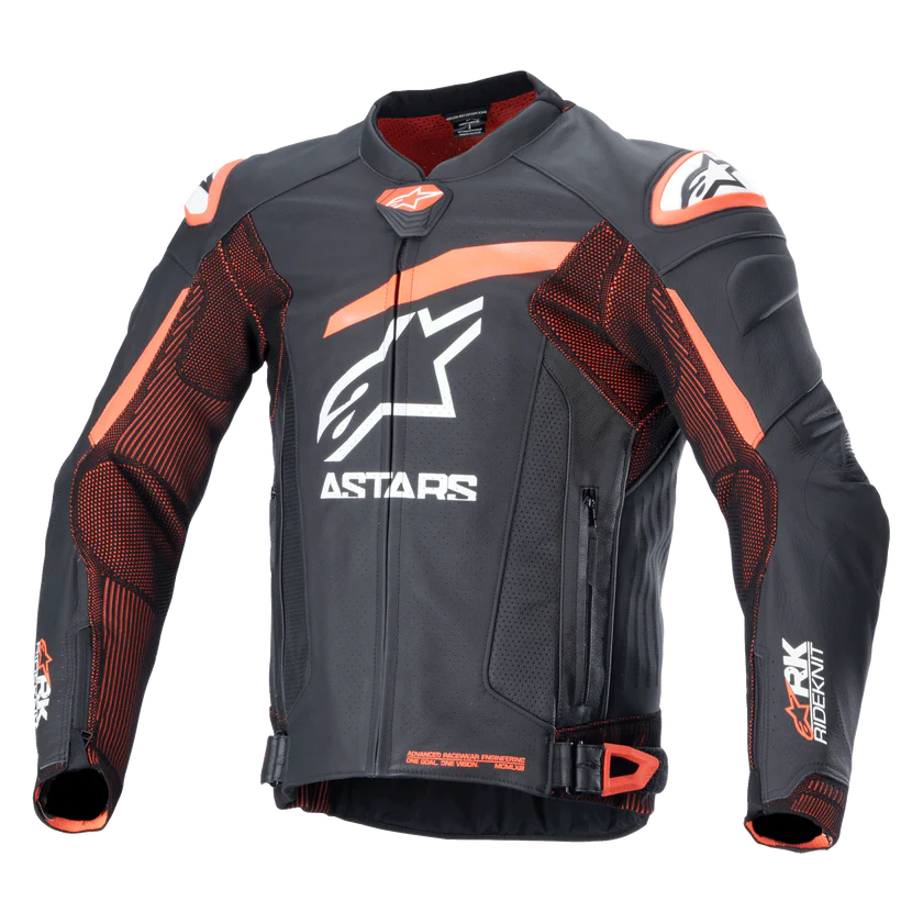 Alpinestars - GP Plus R V4 Black/Red Rideknit Leather Jacket