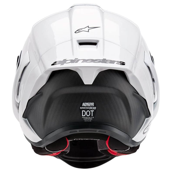 Alpinestars - Supertech SR10 Solid White/Black Helmet