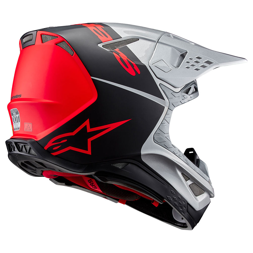 Alpinestars - SM10 Flood Silver/Orange Helmet