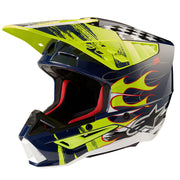 Alpinestars - 2025 SM5 Rash Navy/Yellow Helmet