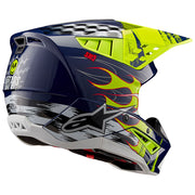 Alpinestars - 2025 SM5 Rash Navy/Yellow Helmet