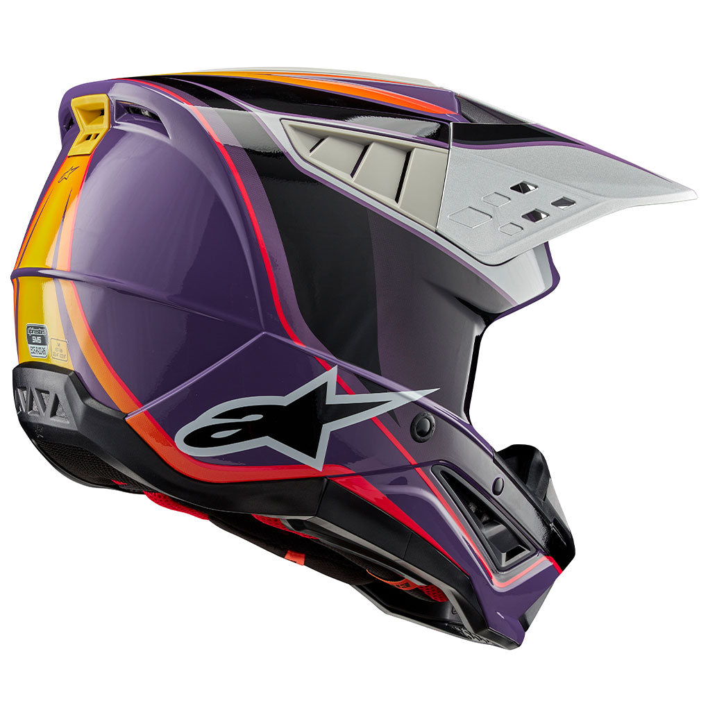 Alpinestars - 2025 SM5 Sail Violet/Black/Silver Helmet