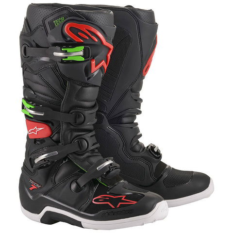 Alpinestars - Tech 7 Black/Red/Green MX Boots