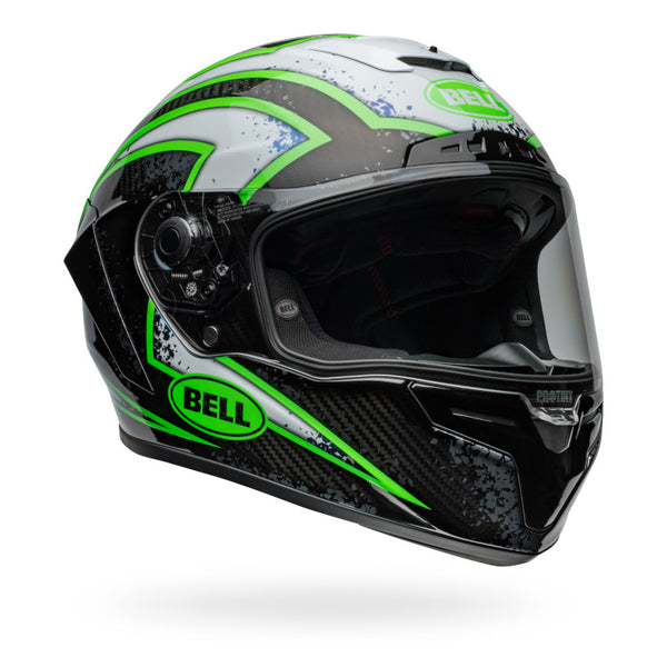 Bell - Racestar DLX Xenon Black/Green/White Helmet