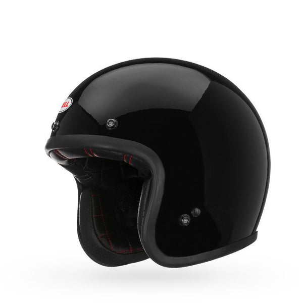 Bell - Custom 500 Gloss Black Open Face Helmet