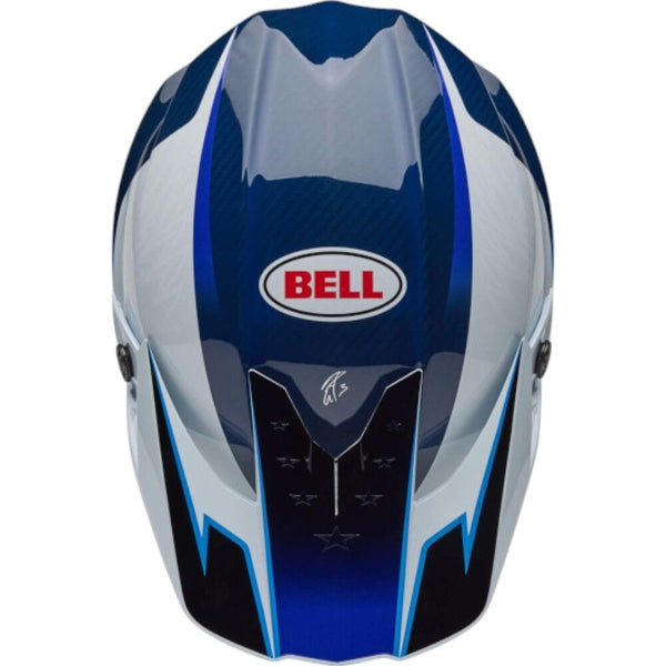 Bell - 2025 Moto 10 Spherical Tomac Blue/White Helmet