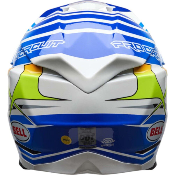 Bell - 2025 Moto 10 Spherical Pro Circuit Blue/White Helmet