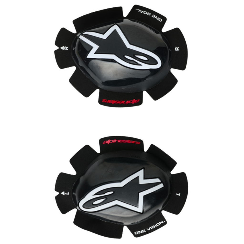 Alpinestars - GP Tech Black/White Knee Slider - OSFA