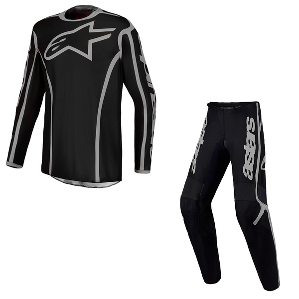 Alpinestars - 2027 Youth Fluid Apex V2 Black/Silver Mx Combo