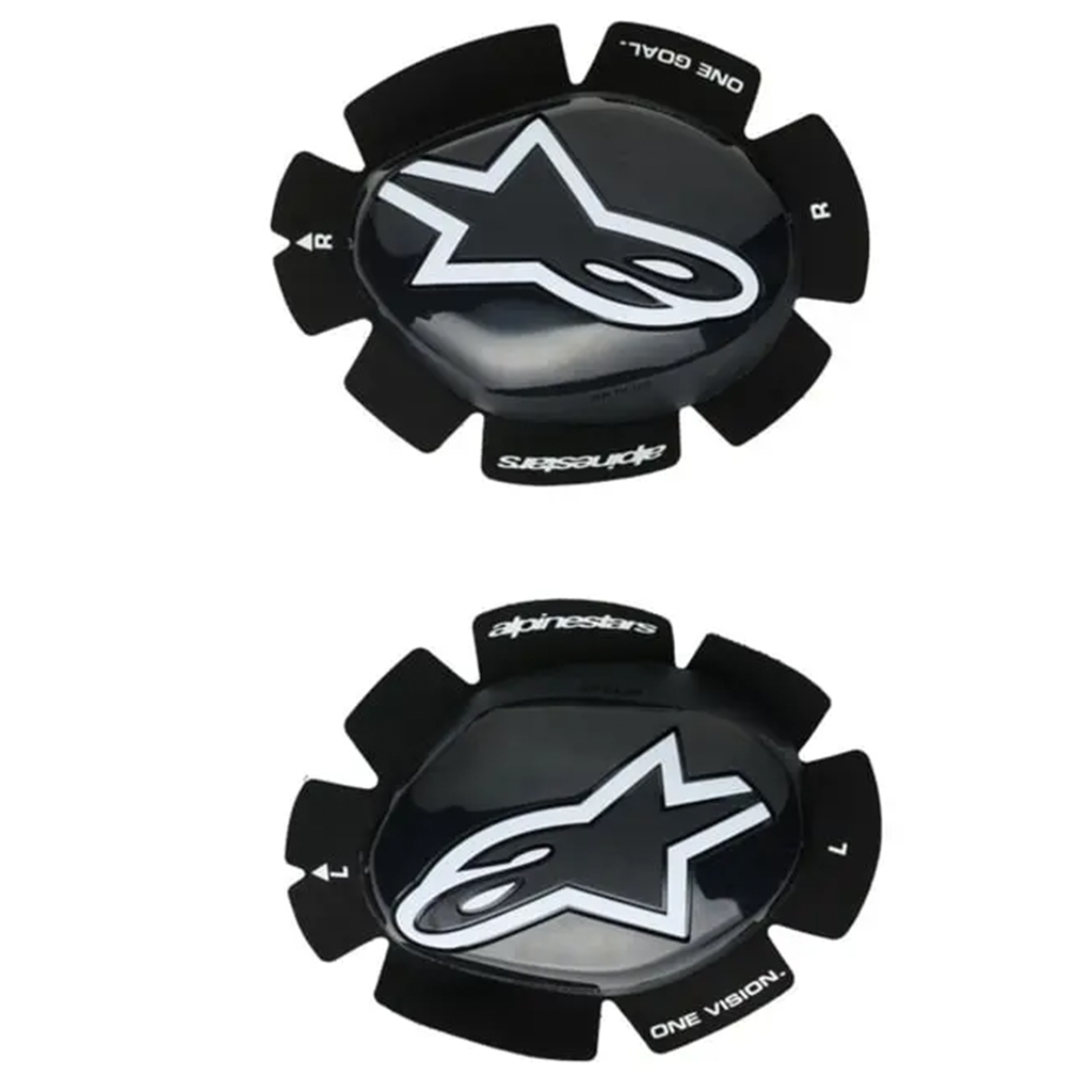 Alpinestars - GP Plus Black/White Knee Slider - OSFA