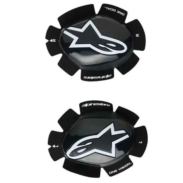 Alpinestars - GP Plus Black/White Knee Slider - OSFA