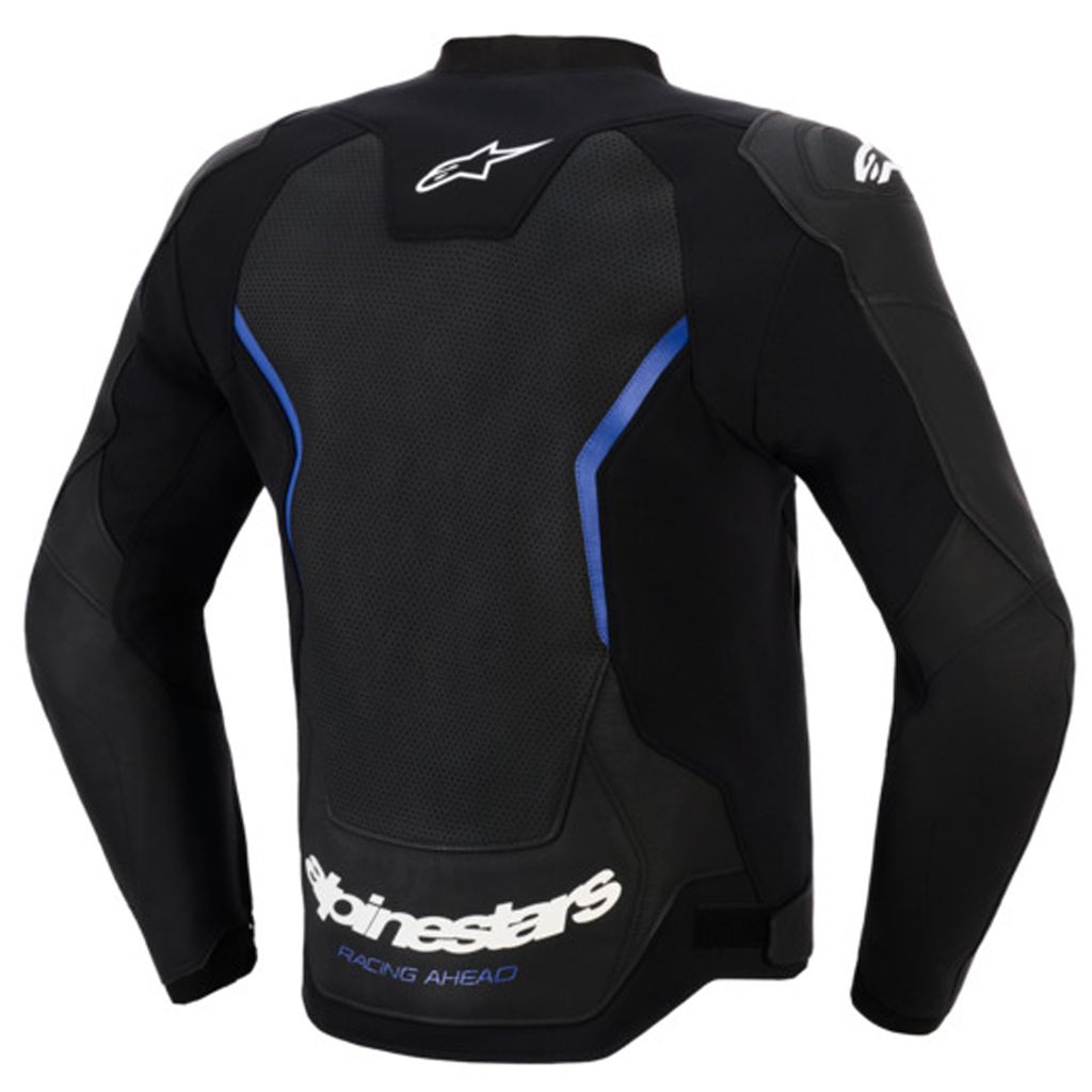 Alpinestars - GP Force V2 Black/Blue Air Leather Jacket