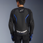 Alpinestars - GP Force V2 Black/Blue Air Leather Jacket