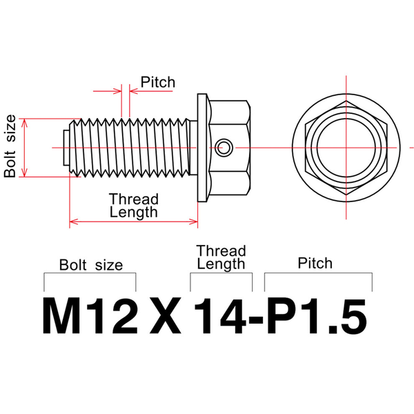 Zeta - M14 x 1.25 Blue Magnetic Drain Bolt