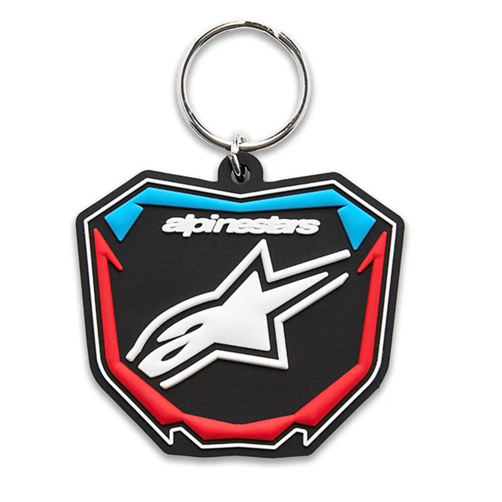 Alpinestars - Plate Black/Blue/Red Key Fob
