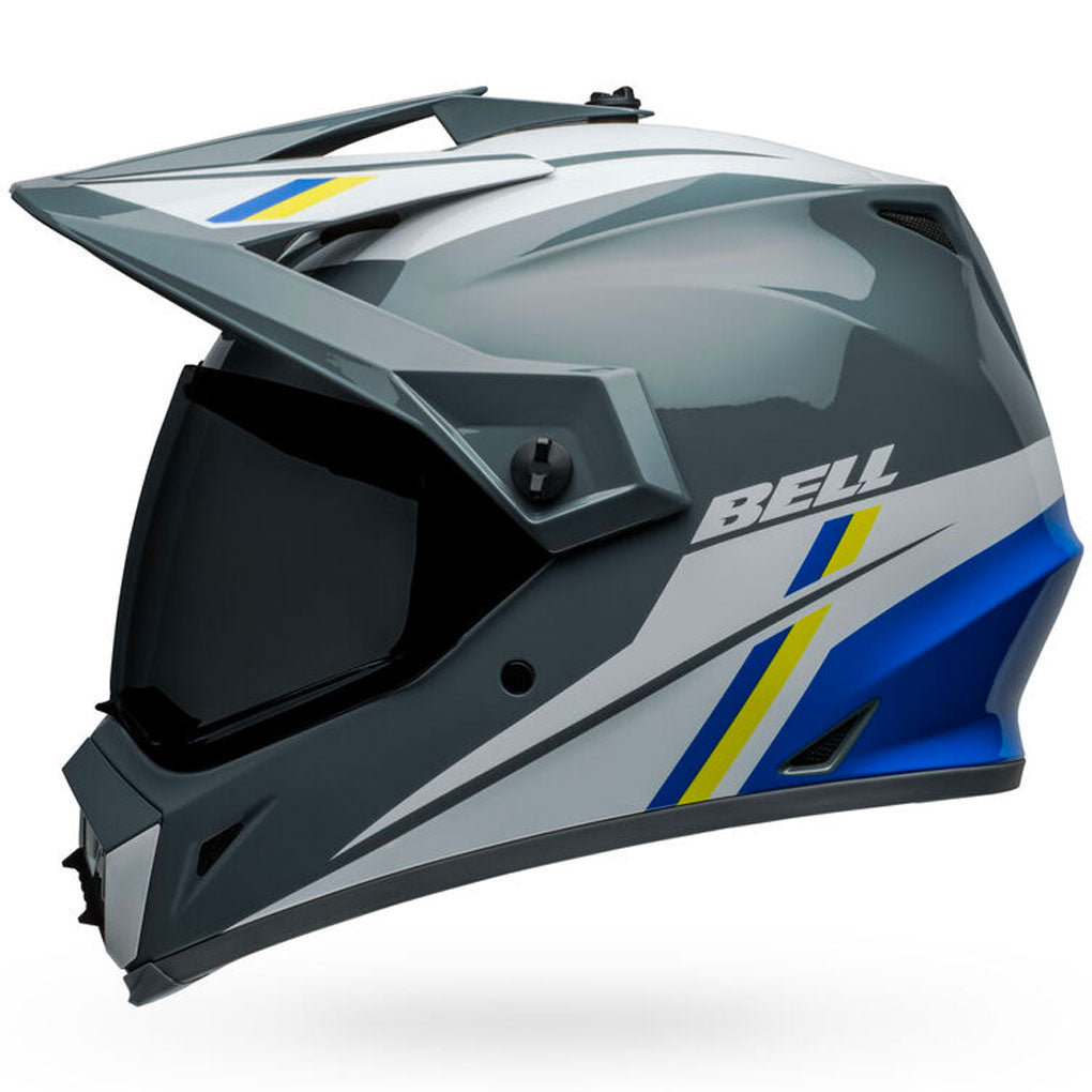 bell adventure helmet australia Bell - MX-9 ADV MIPS Alpine Grey/Blue Adventure Helmet