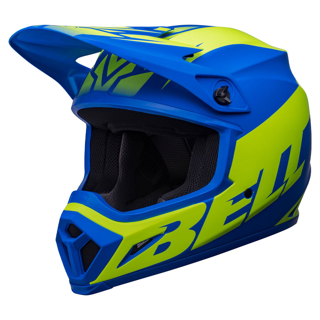 Bell - MX-9 MIPS Disrupt Blue/Hi-Viz Yellow Helmet