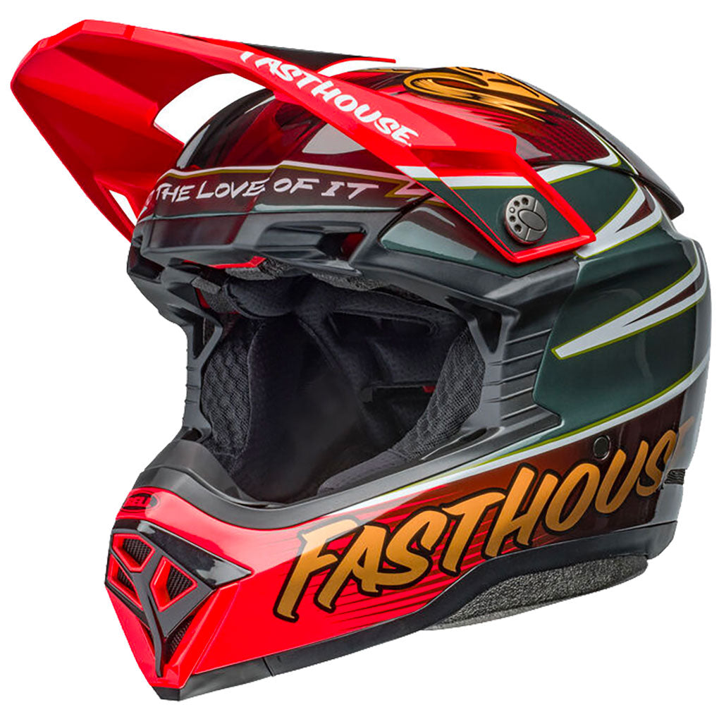Bell - Moto-10 Spherical Fasthouse DITD Red/Gold Helmet