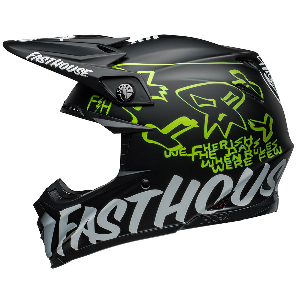 Bell Moto-9S Flex Fasthouse Core Black/Yellow Helmet
