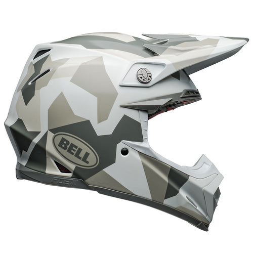 Bell - Moto-9S Flex Rover White Camo Helmet
