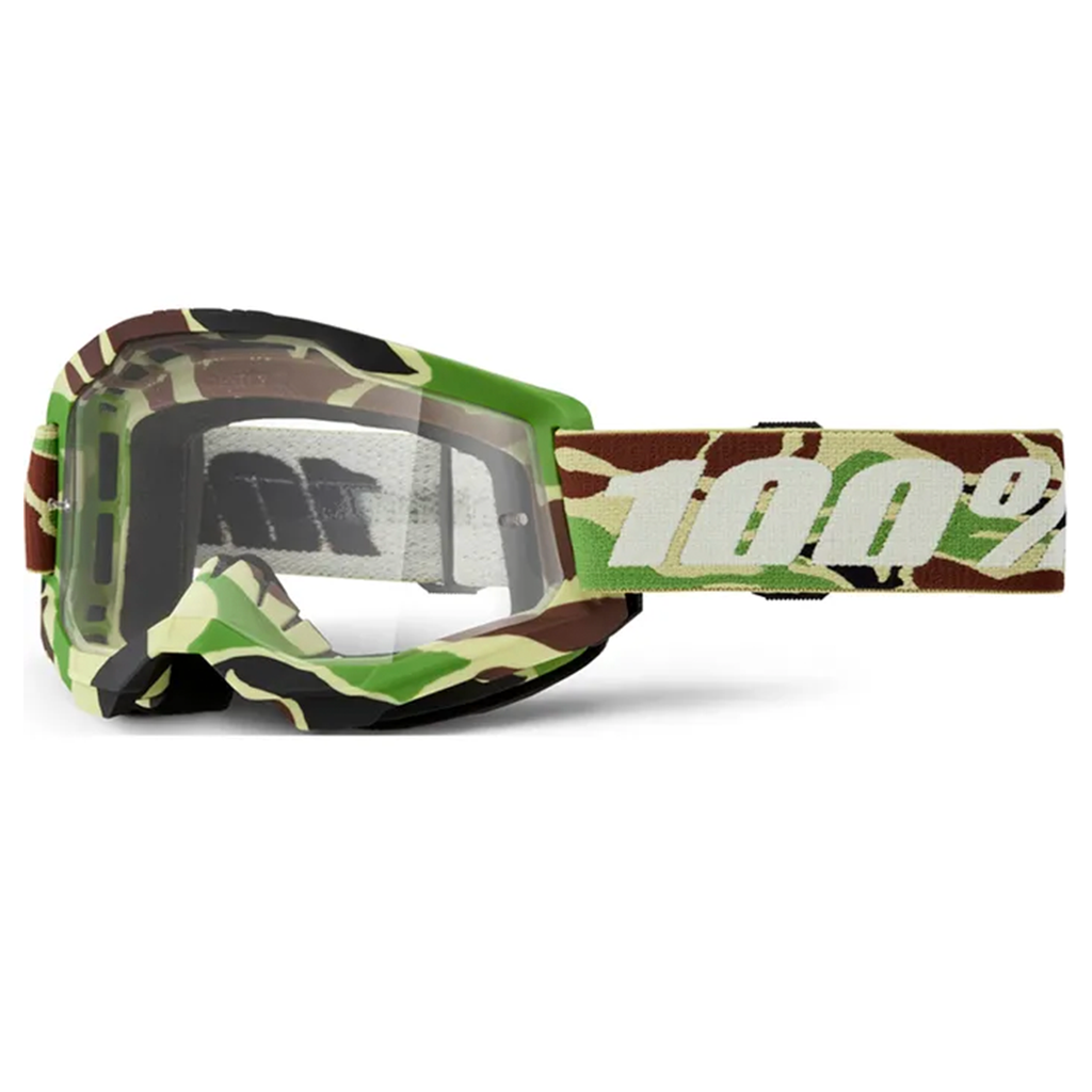 100% - Strata 2 War Camo Clear Lens Goggle