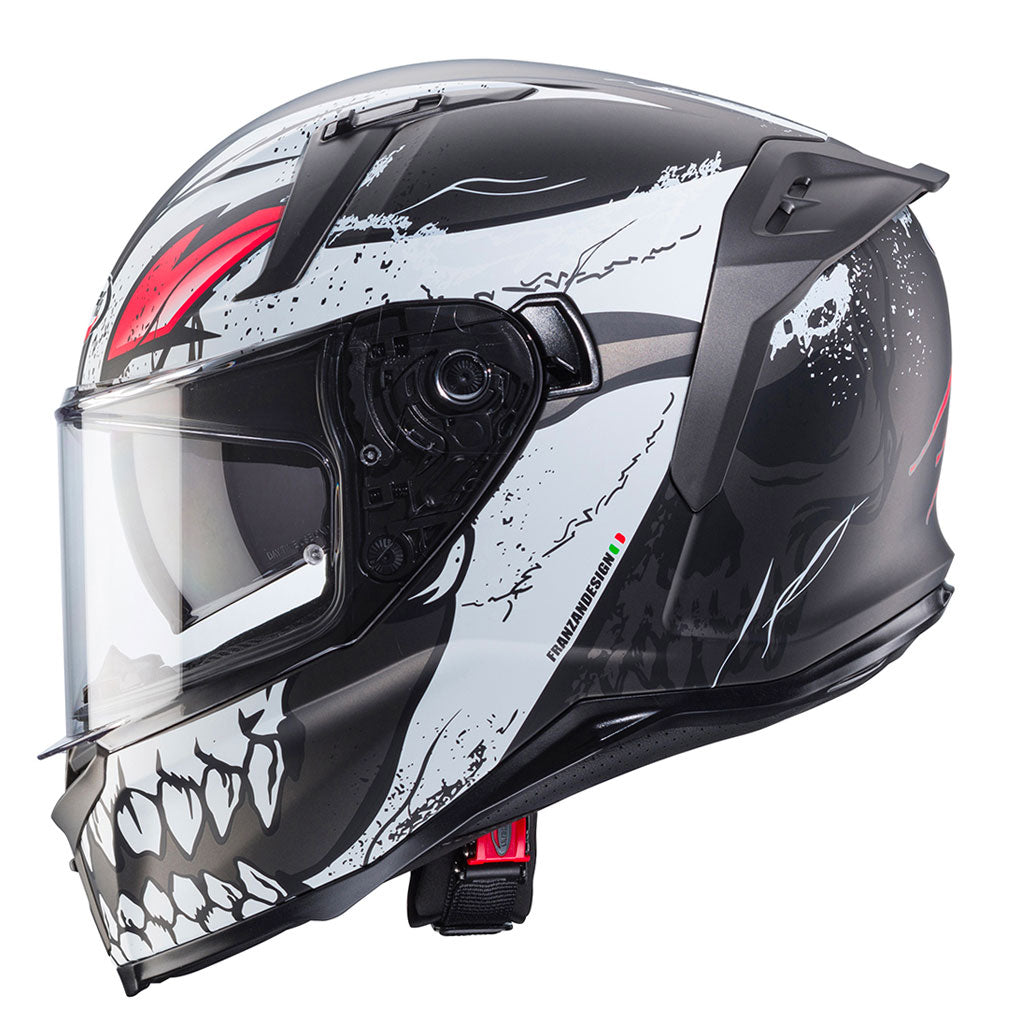 Caberg - Avalon X Punk Grey/White/Red Helmet