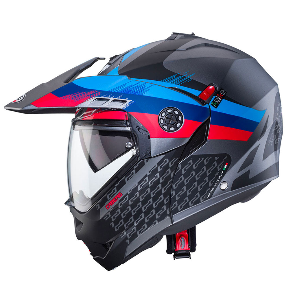 Caberg - Tourmax X Sarabe Grey/Red/White/Blue Modular Helmet