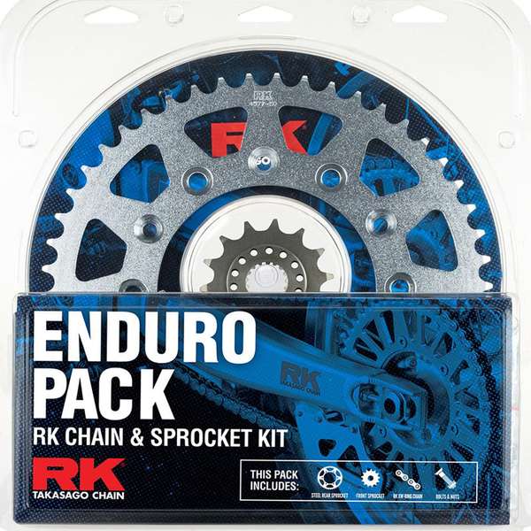 RK - KTM / HU Enduro Pack Steel Chain & Sprocket Kit - 13/52
