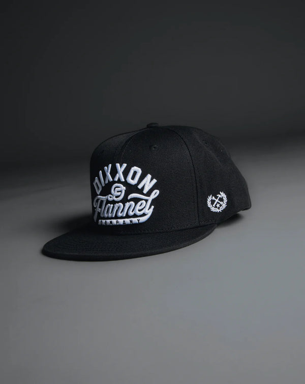 Dixxon - Black Script Snapback Hat